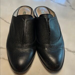 Lands' End Black Leather Women's Flats